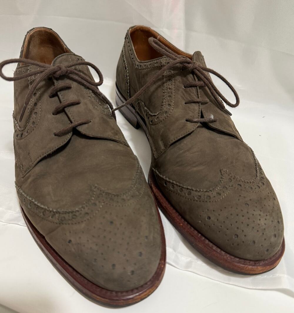 Vintage Men's Mauri Suede Dress Shoes - 11" Heel to Toe (Size 10/11?)